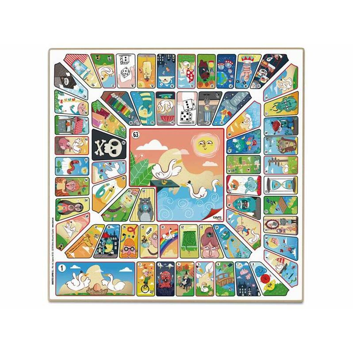 Liba- és Parcheesi-testület Cayro 33 x 33 cm